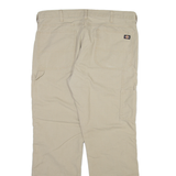 DICKIES Carpenter Mens Trousers Beige Regular Straight W36 L30