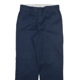 DICKIES Mens Trousers Blue Regular Straight W32 L30