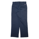 DICKIES Mens Trousers Blue Regular Straight W32 L30