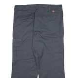 DICKIES Cargo Mens Trousers Grey Relaxed Straight W40 L30