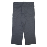 DICKIES Cargo Mens Trousers Grey Relaxed Straight W40 L30