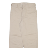 DICKIES Womens Trousers Cream Regular Straight W30 L29