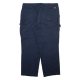DICKIES Cargo Womens Trousers Blue Relaxed Straight W42 L30