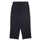 DICKIES Cargo Mens Trousers Black Relaxed Straight W33 L27