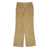 Womens Corduroy Trousers Beige Regular Bootcut W32 L34