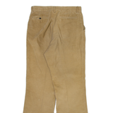 Womens Corduroy Trousers Beige Regular Bootcut W32 L34