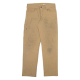 CARHARTT Mens Trousers Beige Relaxed Straight W32 L32