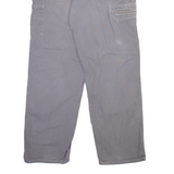CARHARTT Carpenter Mens Trousers Grey Relaxed Straight W36 L32