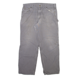 CARHARTT Carpenter Mens Trousers Grey Loose Straight W40 L32