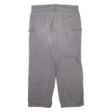 CARHARTT Carpenter Mens Trousers Grey Loose Straight W40 L32