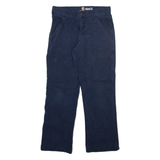 CARHARTT Womens Trousers Black Relaxed Straight W29 L28