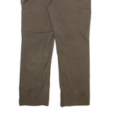 CARHARTT Carpenter Mens Trousers Grey Relaxed Straight W33 L30