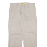 CARHARTT Mens Trousers Beige Relaxed Straight W34 L30