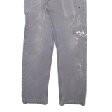 CARHARTT Carpenter Mens Trousers Grey Relaxed Straight W30 L30