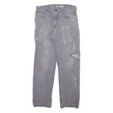 CARHARTT Carpenter Mens Trousers Grey Relaxed Straight W30 L30