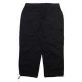 STYLE AND CO Cargo Womens Trousers Black Relaxed Straight W32 L23