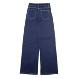 H&M Womens Trousers Blue Regular Bootcut W24 L31