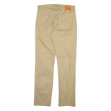 LEVI'S 511 Mens Trousers Beige Slim Straight W29 L30