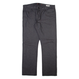 GUESS Mens Trousers Grey Regular Straight W38 L32