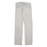 LEVI'S 513 Mens Trousers Grey Slim Straight W29 L32