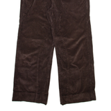 TOMMY HILFIGER Mens Corduroy Trousers Brown Regular Straight W31 L26
