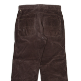 TOMMY HILFIGER Mens Corduroy Trousers Brown Regular Straight W31 L26