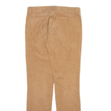 TOMMY HILFIGER Womens Corduroy Trousers Beige Slim Straight W29 L31