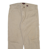 WOLVERINE Cargo Mens Corduroy Trousers Beige Relaxed Straight W36 L27