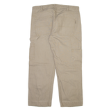 WOLVERINE Cargo Mens Corduroy Trousers Beige Relaxed Straight W36 L27