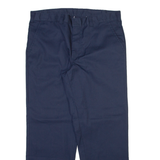BIG BILL Mens Corduroy Trousers Blue Relaxed Straight W40 L31