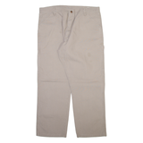 RUSTLER Carpenter Mens Corduroy Trousers Beige Relaxed Straight W38 L30