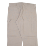 RUSTLER Carpenter Mens Corduroy Trousers Beige Relaxed Straight W38 L30