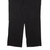 Pleated Mens Trousers Black Regular Straight W39 L28
