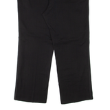 Pleated Mens Trousers Black Regular Straight W39 L28