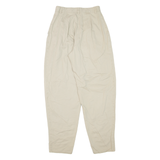 ANNA MONTANA Pleated Womens Trousers Beige Regular Mom W24 L29