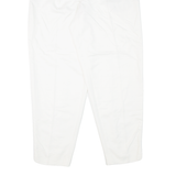 WICHELE Pleated Womens Trousers White Regular Mom Viscose W28 L28