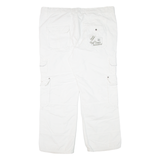 CAMP DAVID Cargo Mens Trousers White Regular Straight W40 L28