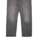 LEVI'S 505 Jeans Mens Grey Regular Straight Stone Wash W37 L30