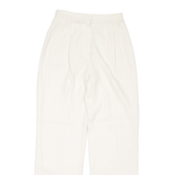 KASPER Petite Womens Trousers Cream Regular Straight W25 L29