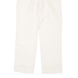 KASPER Petite Womens Trousers Cream Regular Straight W25 L29