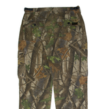 Realtree Camouflage Cargo Mens Twill Trousers Brown Regular Straight W36 L30