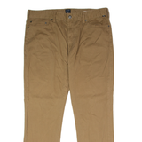 NAUTICA Stretch Chino Mens Twill Trousers Brown Regular Straight W36 L30
