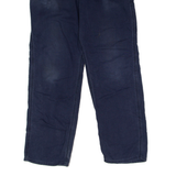 CARHARTT Workwear Mens Canvas Trousers Blue Relaxed Straight W35 L32