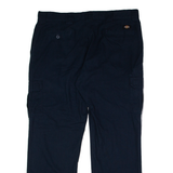 DICKIES Workwear Cargo Mens Trousers Blue Regular Straight W40 L30