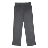 DICKIES Workwear Mens Twill Trousers Grey Slim Straight W30 L30