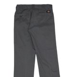 DICKIES Workwear Mens Twill Trousers Grey Slim Straight W30 L30