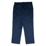 DICKIES Workwear Mens Twill Trousers Blue Regular Straight W40 L32