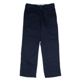 DICKIES Workwear Mens Twill Trousers Blue Regular Straight W32 L30