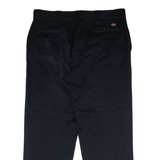 DICKIES Workwear Mens Twill Trousers Black Regular Straight W36 L30