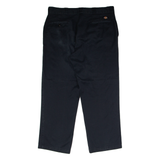 DICKIES Workwear Mens Twill Trousers Black Regular Straight W36 L30